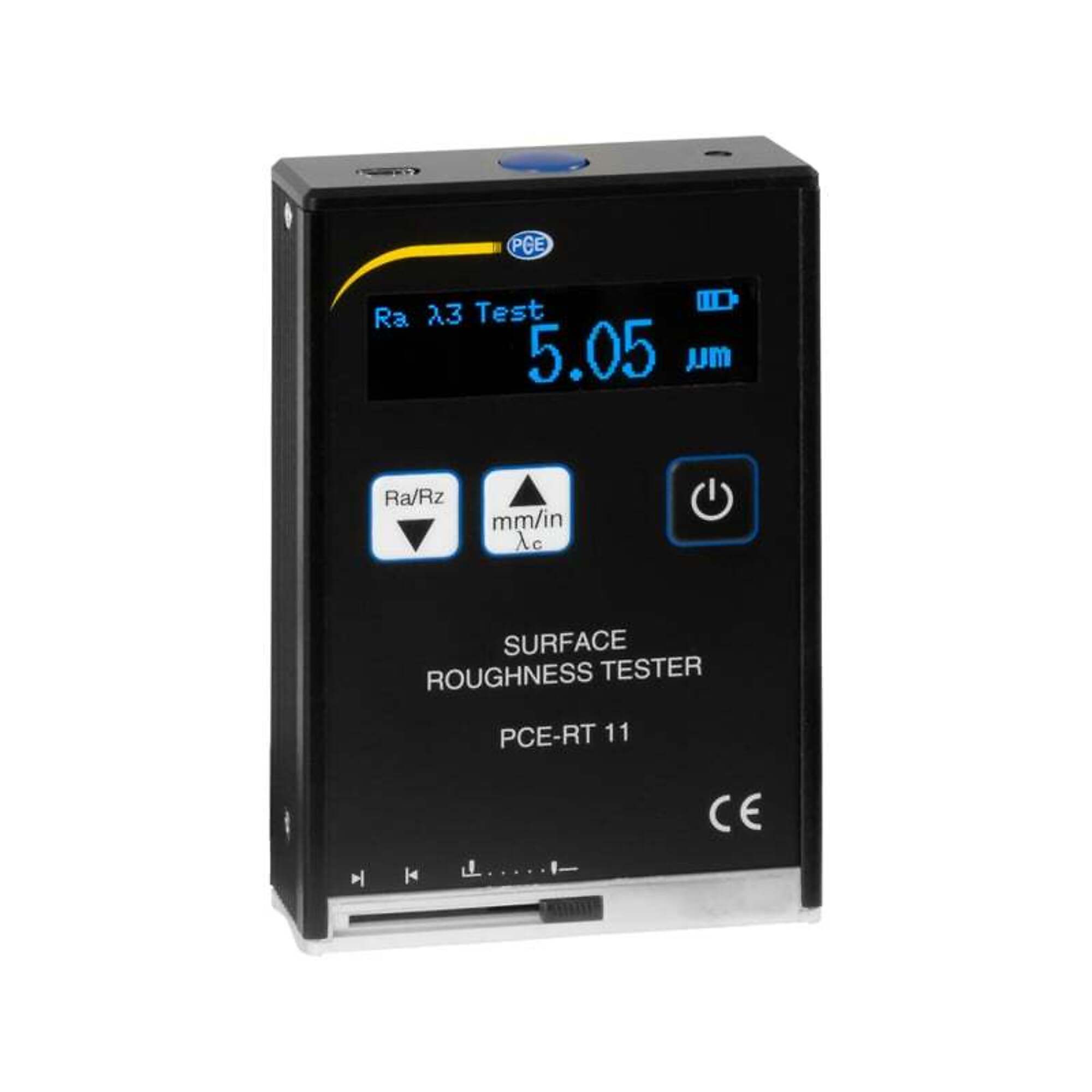 PCE Roughness Tester — Portable, Measures Ra/Rz/Rq/Rt, Model# PCE-RT 11